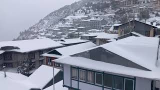 Namche snowfall | heavy snowfall | winter in namche bazaar | नामचे बाजार में बर्फबारी | Nepal |