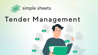 Tender Management Excel Template Step-by-Step Video Tutorial by Simple Sheets