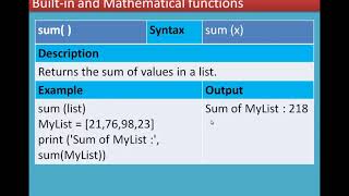06/07 Chapter 7 Python Functions