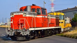 仙台臨海鉄道 DE65-3[仙臨]+キヤE195系1000番台(ST-6+ST-7) 仙台港～仙台埠頭間