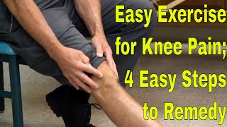 Easy Exercise for Knee Pain; 4 Easy Steps to Remedy