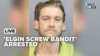 Kershaw County Authorities Arrest 'Elgin Screw Bandit'