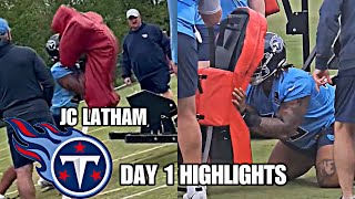 Tennessee Titans ROOKIE Minicamp Highlights Day 1; JC Latham DESTROYS Drill Bags in DEBUT! 😅
