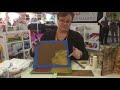 demostración texturas americana decoart en feria frankfurt paperworld creativeworld 2018