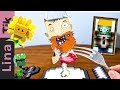 Monster School: Eating Plants vs Zombie MOD in Minecraft - Lina Tik ASMR Food Mukbang Animation