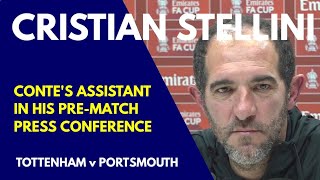 PRESS CONFERENCE: Cristian Stellini: Tottenham v Portsmouth: FA Cup Third Round