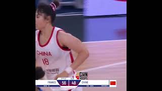 李月汝 22pts 12reb 9/11FG 中国女篮奥运热身赛 vs 法国 #france #china #olympics  #basketball #chinabasketball