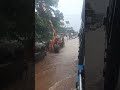 വെള്ളപൊക്കം പാലാ തൊടുപുഴ road🌧️ floodkerala rain mansoon