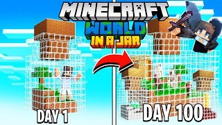 I Survived 100 Days Minecraft in JARS and Here's What Happened..
