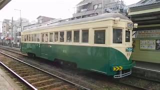 106・180224阪堺モ１６６号車金太郎塗装天王寺駅前行・帝塚山４丁目発車フコ