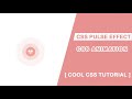 CSS Pulse Effect Animation | Pure CSS Animation Tutorial