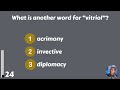 Test Your English Vocabulary - Synonyms and Antonyms Quiz - Not Easy! - Multiple-choice