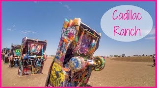 Painting Cars at Cadillac Ranch Near Amarillo, Texas | Sites Along Route 66