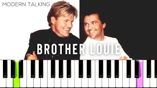 Modern Talking - Brother Louie \\\\ EASY Piano Tutorial