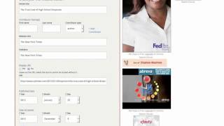 Using and Online Citation Tool