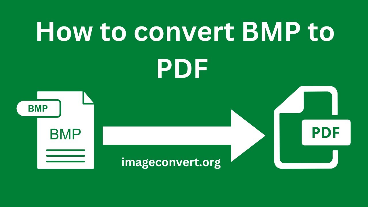 How To Convert BMP To PDF - YouTube