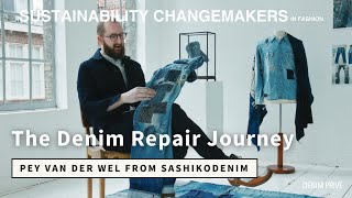 The Denim Repair Journey of Pey Van Der Wel from Sashikodenim