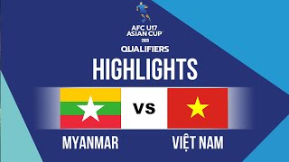 HIGHLIGHTS: MYANMAR - VIỆT NAM | 25.10.2024 | AFC U17 ASIAN CUP 2025 - GROUP I