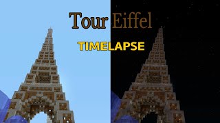 TIMELAPSE TOUR EIFFEL MINECRAFT