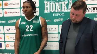 Korisliiga pressi: Honka vs. Kouvot 31.1.2025