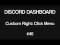 Discord Bot Dashboard #46 - Custom Right-Click Menu with Context Menu API