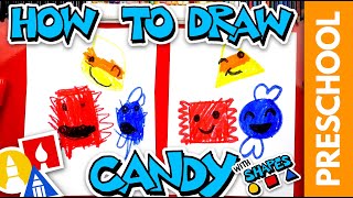 How To Draw Candy Using Shapes - Preschool
