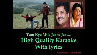 Tum Kya Mile Jaane Ja || Saatwan Aasman || Karaoke with lyrics (High Quality)