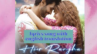 Heer ranjha rito riba lyrics song with english translation / #rito_riba #heer_ranjha  #tranding_song