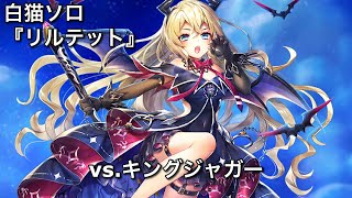 【白猫ソロ】 斧リルテット Lv.20000 キングジャガー(魔弱点)