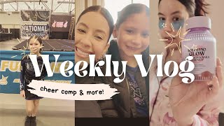 Weekly Vlog Diaries ♥︎ Vivi’s 1st travel competition, cheer prom, mom emotions + grwm for Bahamas!