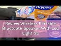 Review Wireless Portable Bluetooth Speaker With Led Light Support Mic