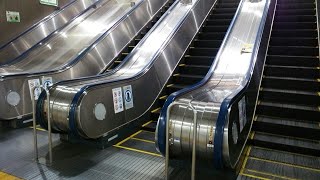 JR品川駅 地下４階 南 2 D  左側エスカレーター B1-1F三菱 shinagawa station Escalator MITSUBISHI