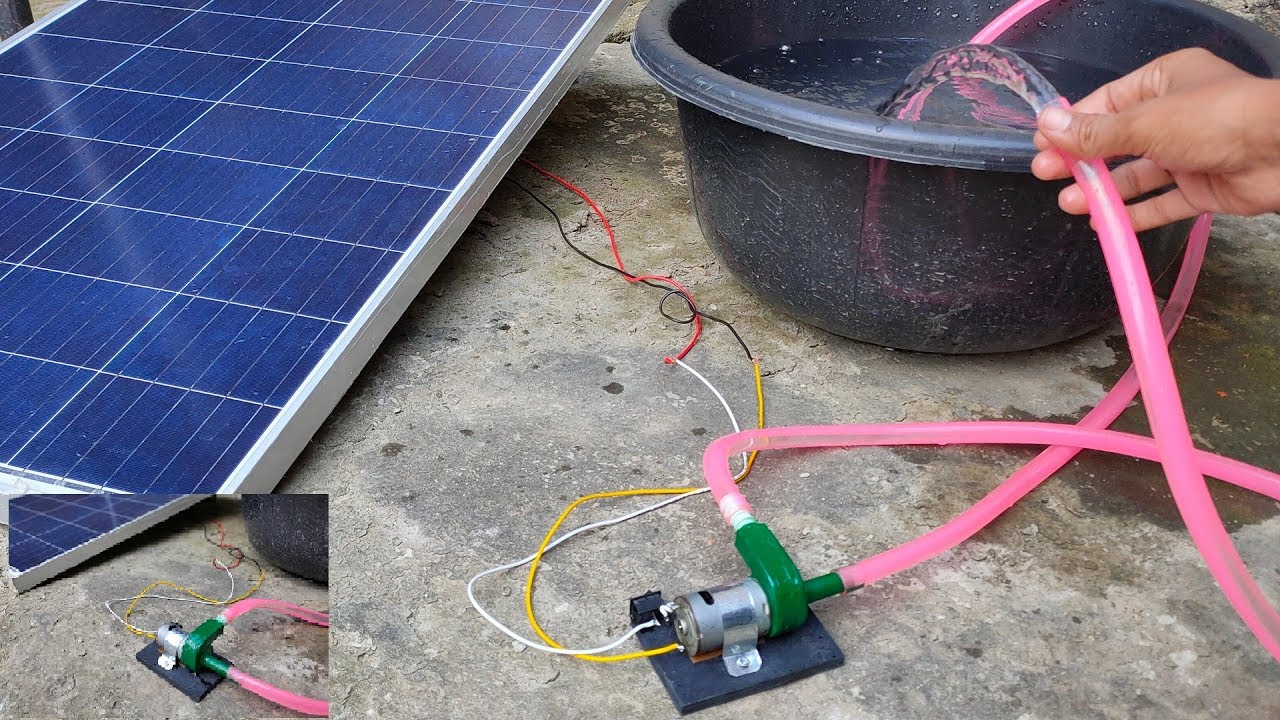 Homemade Solar Water Pump Youtube