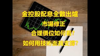 金控股配息全數出爐，目前股市大修正金融股價陸續回檔，如何運用股利計算與技術面找支撐買點，算出相對便宜位置!!  金融股能進場嗎? 存股族須知