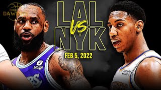 Los Angeles Lakers vs New York Knicks Full Game Highlights | Feb 5, 2022 | FreeDawkins