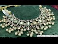 moissanite polki kundan ad pearl jadau in 925 silver wedding bridal sterling silver jewellery