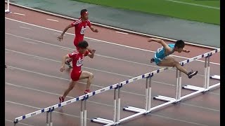 20210710国体陸上山口県最終選考会 少年男子共通110mH