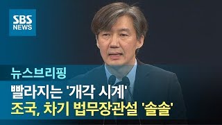 빨라지는 '개각 시계'…조국, 차기 법무장관설 '솔솔' / SBS / 주영진의 뉴스브리핑