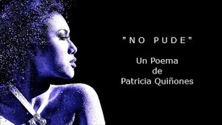 NO PUDE - De Patricia Quiñones - Voz: Ricardo Vonte
