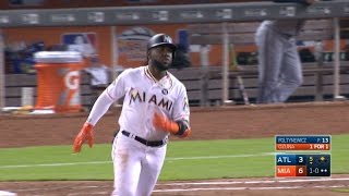 ATL@MIA: Ozuna hits two homers, collects six RBIs