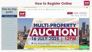 How to Register Online to Bid | Step-by-Step Guide