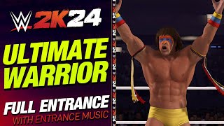 ULTIMATE WARRIOR WWE 2K24 ENTRANCE - #WWE2K24 ULTIMATE WARRIOR ENTRANCE WRESTLEMANIA 5