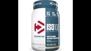 Honest Reviews: Dymnatize ISO-100 - Birthday Cake By oppermanfitness/#gains