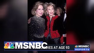 'Her legacy will never be equaled.' Andrea Mitchell remembers Barbara Walters