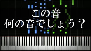 何の音でしょう？