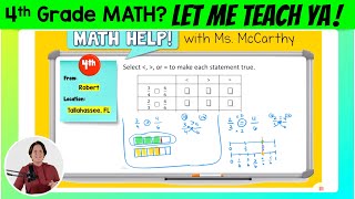 4th | Compare Fractions & Equivalent Fractions w/ Visuals | Math Help w/ Ms. McCarthy