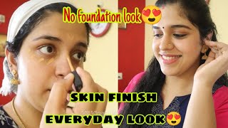 ✨😍GRWM for നാത്തൂന്റെ വീട്ടിൽ പോവാൻ😁No foundation Makeup😍