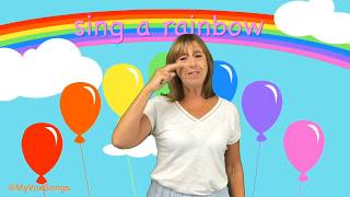 Judi signs I Can Sing A Rainbow