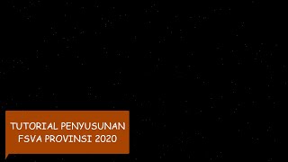 Video Tutorial Penyusunan FSVA Provinsi 2020 Analisis Komposit