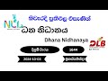 ධන නිධානය Dhana Nidhanaya 1644 / 2024-10-03 NLB DLB Lottery Result